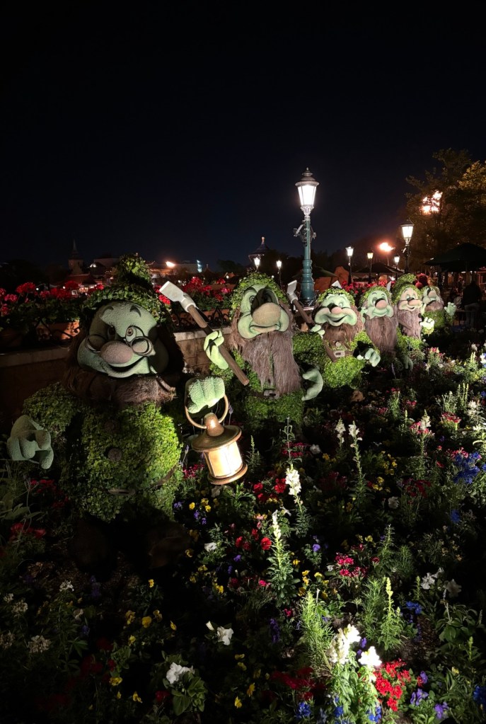 Seven Dwarfs EPCOT's International Flower and Garden Festival