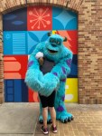 James P. Sullivan from Monster's Inc. at Pixar Plaza in Disney's Hollywood Studios