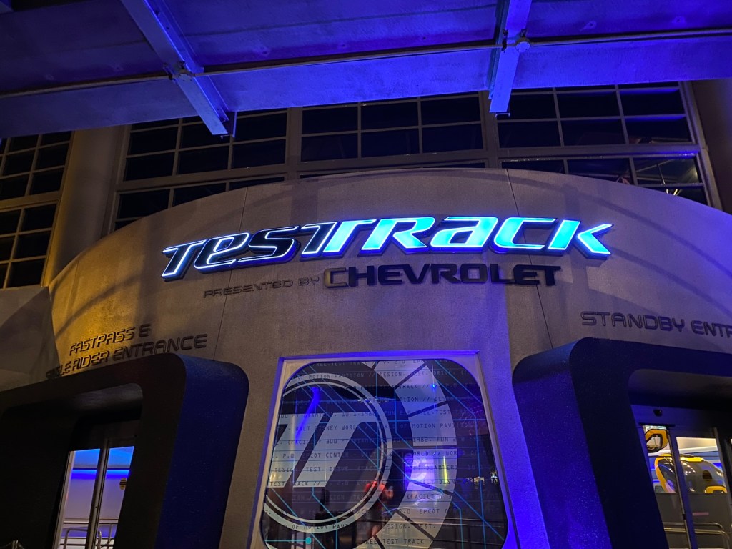 Test Track presented by Chevrolet at EPCOT.