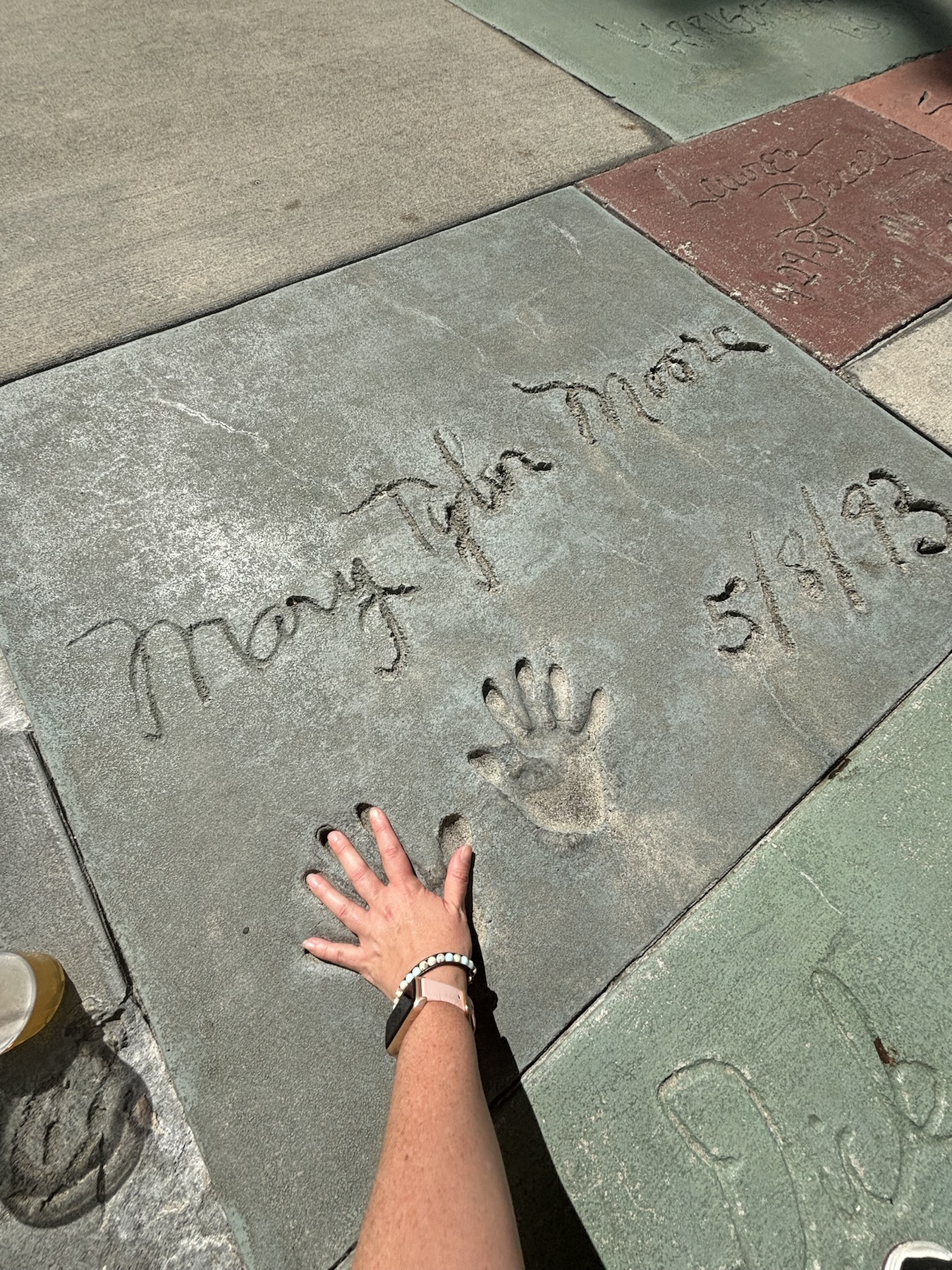 Mary Tyler Moore's square outside the Chinese Theater at Disney's Hollywood Studios