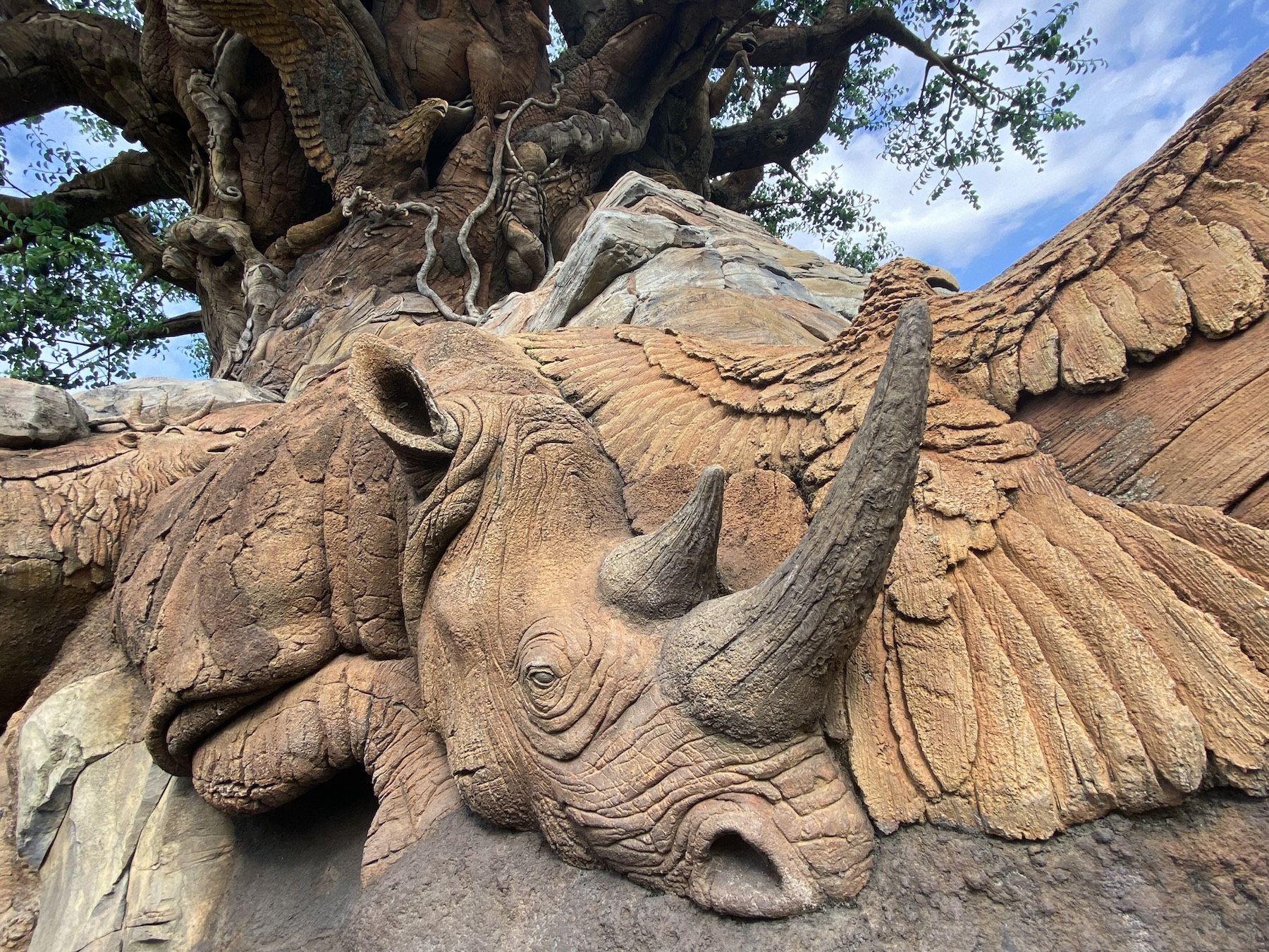 Tree of Life carving up close