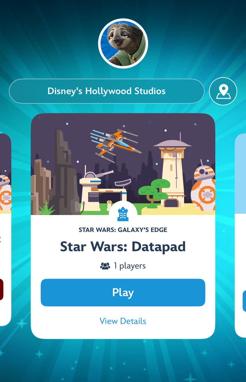 Play Disney Parks App - Galaxy's Edge Games