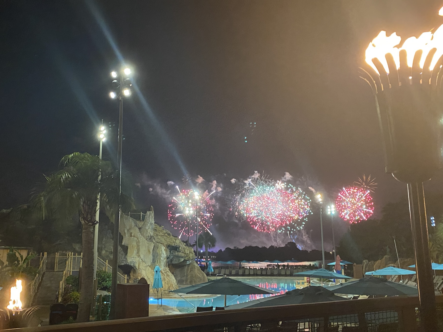 View from Polynesian Resort pool area
