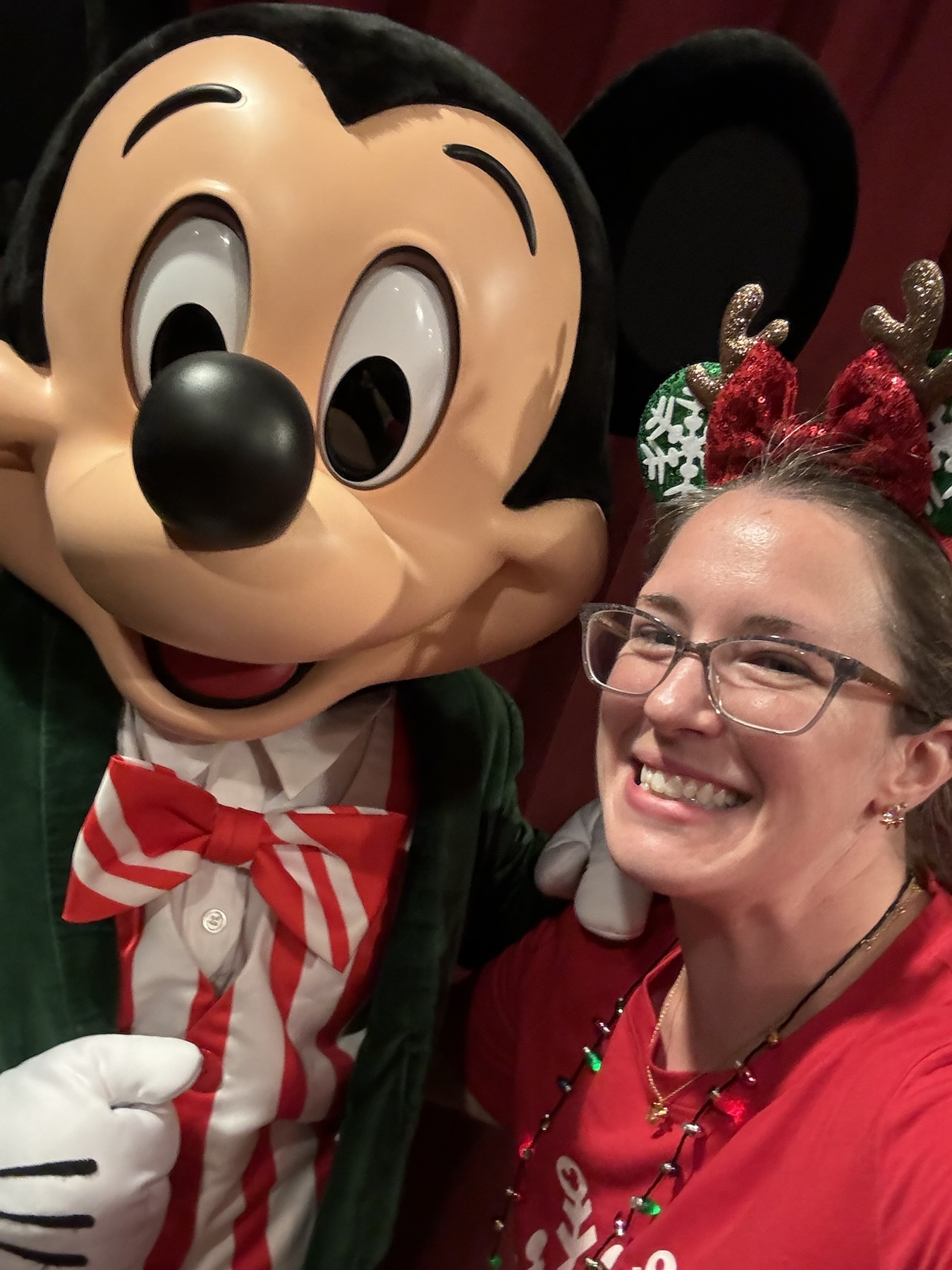 Meeting the Mouse at Mickey's Very Merry Christmas Party