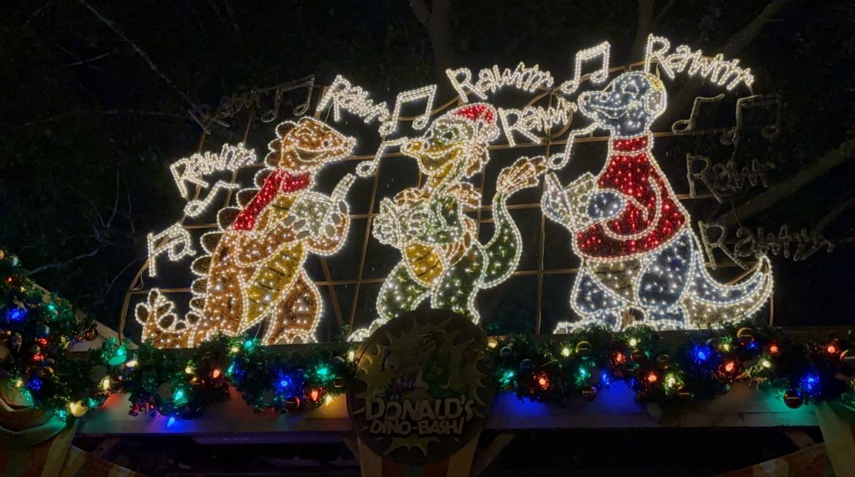 Dinoland USA at Christmastime