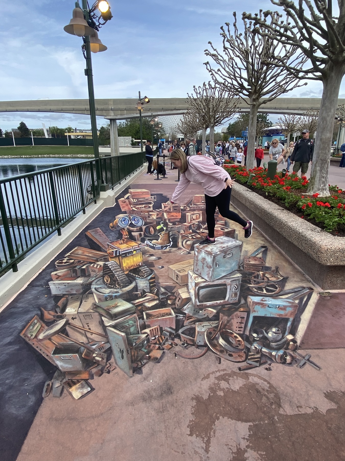 Chalk Art Illusions at EPCOT International Festival of the Arts, 2024