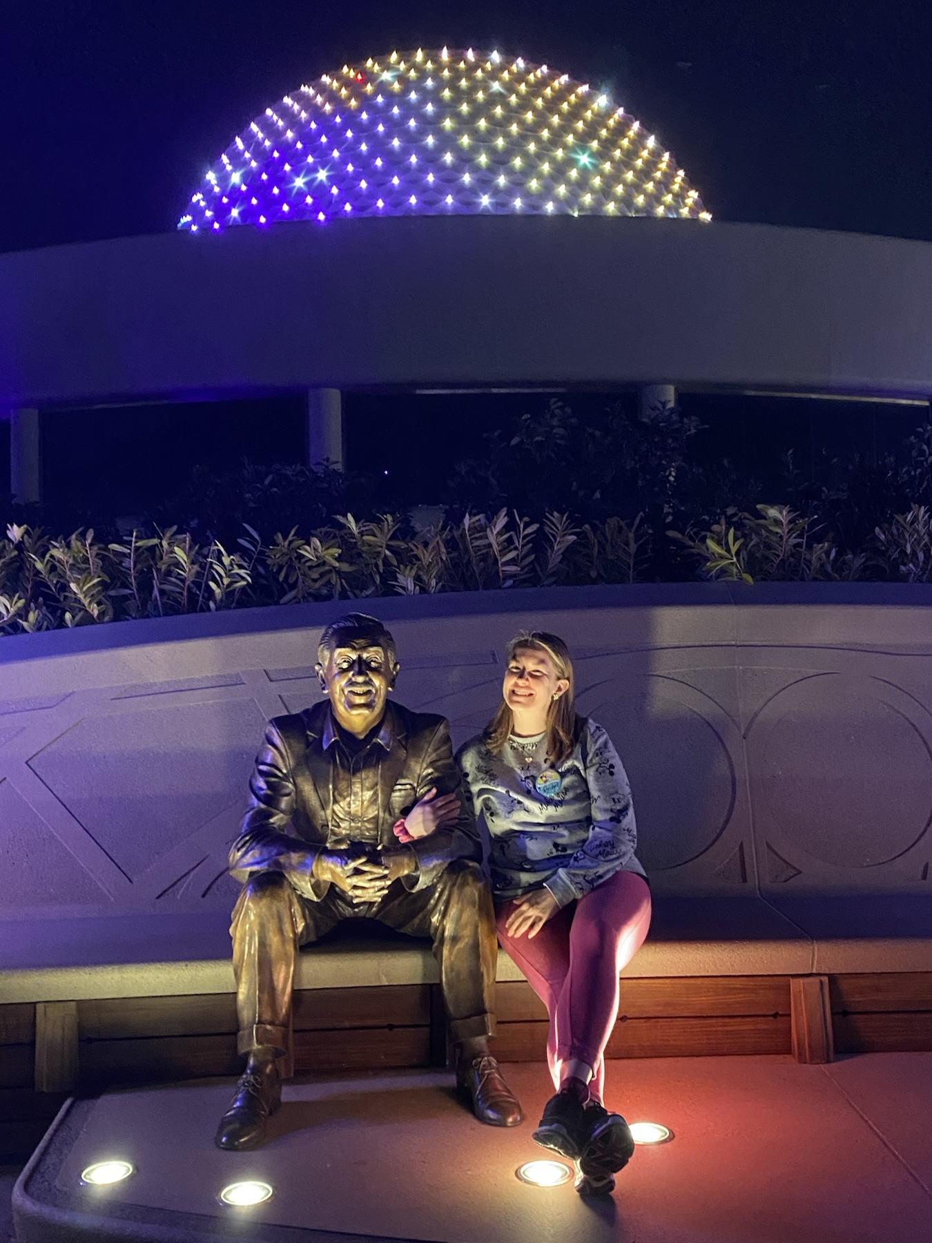 A moment with Walt at EPCOT