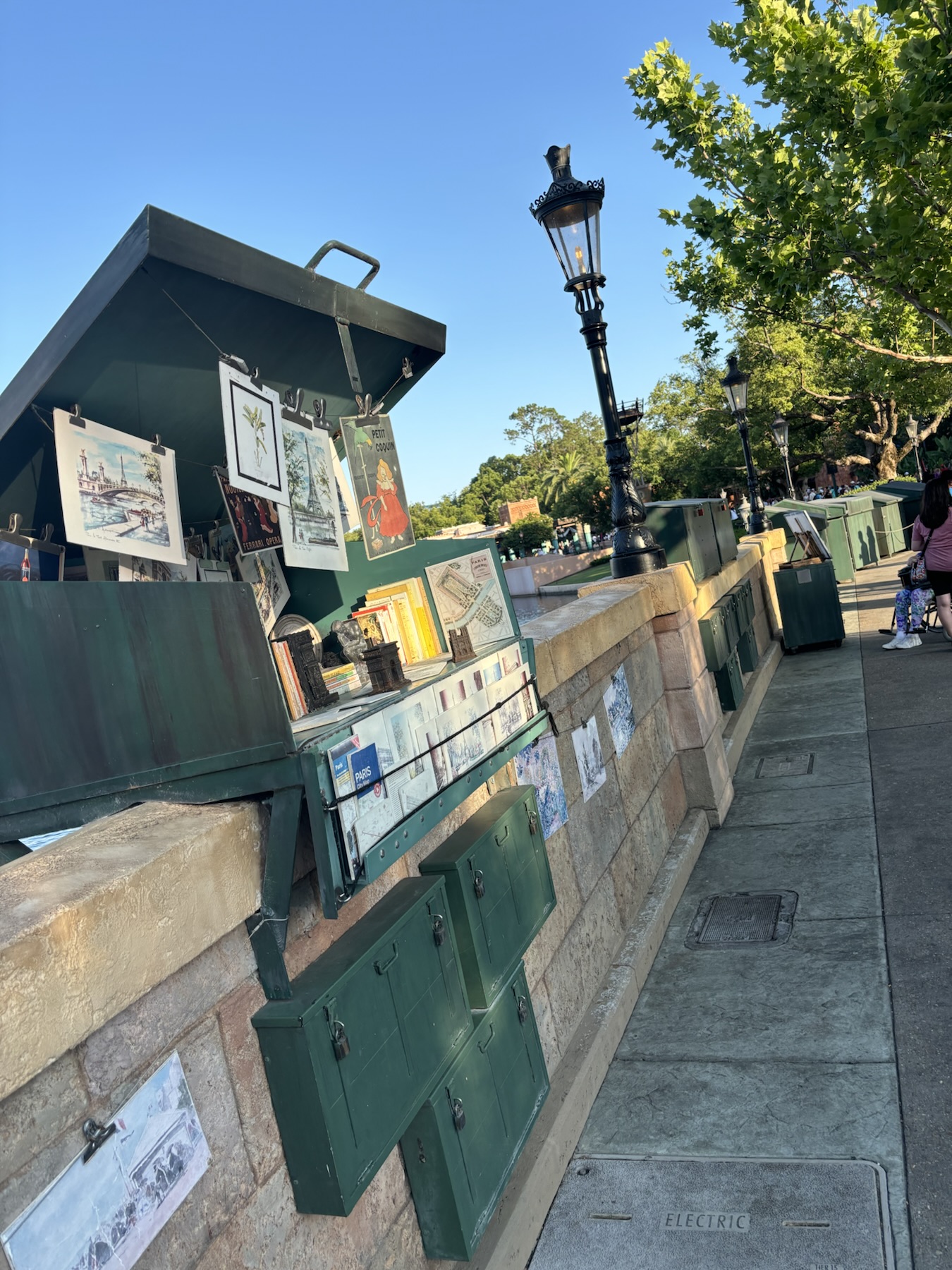 France Pavilion, EPCOT. Replica of bookseller kiosk found in Paris.