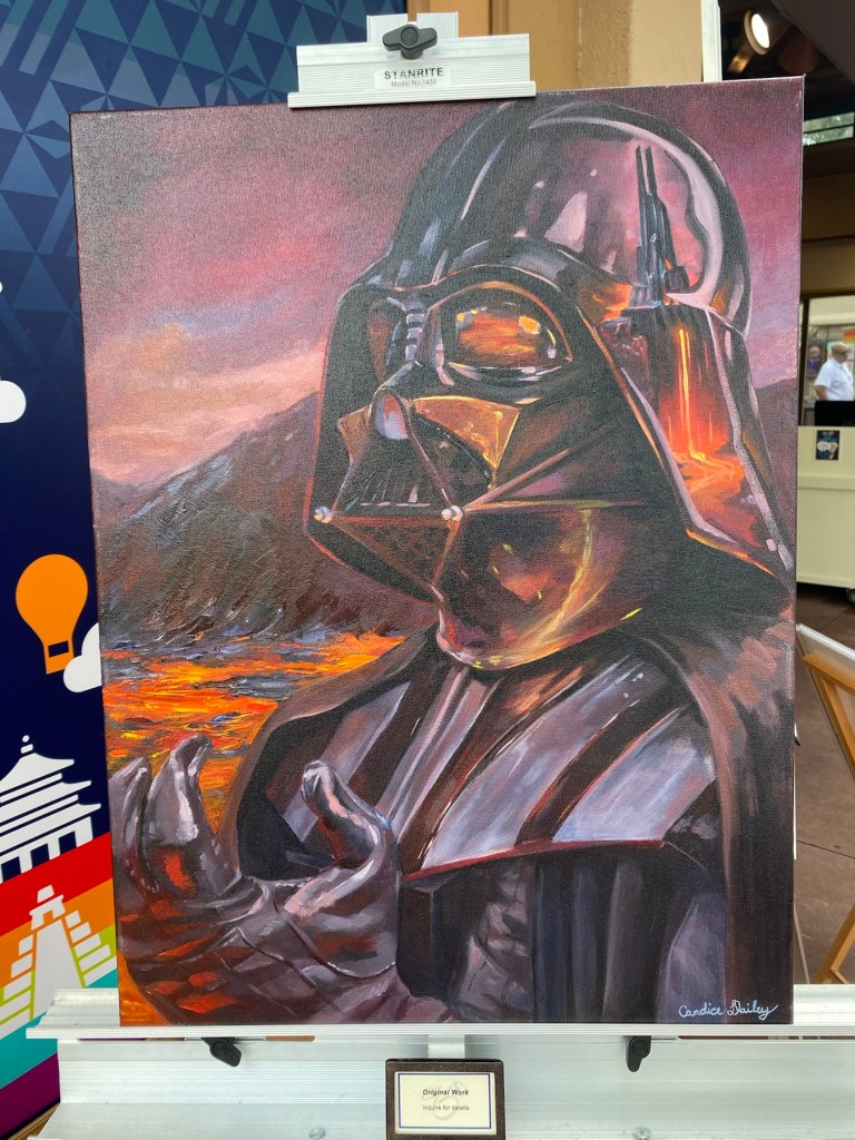 Darth Vader art at EPCOT International Festival of the Arts
