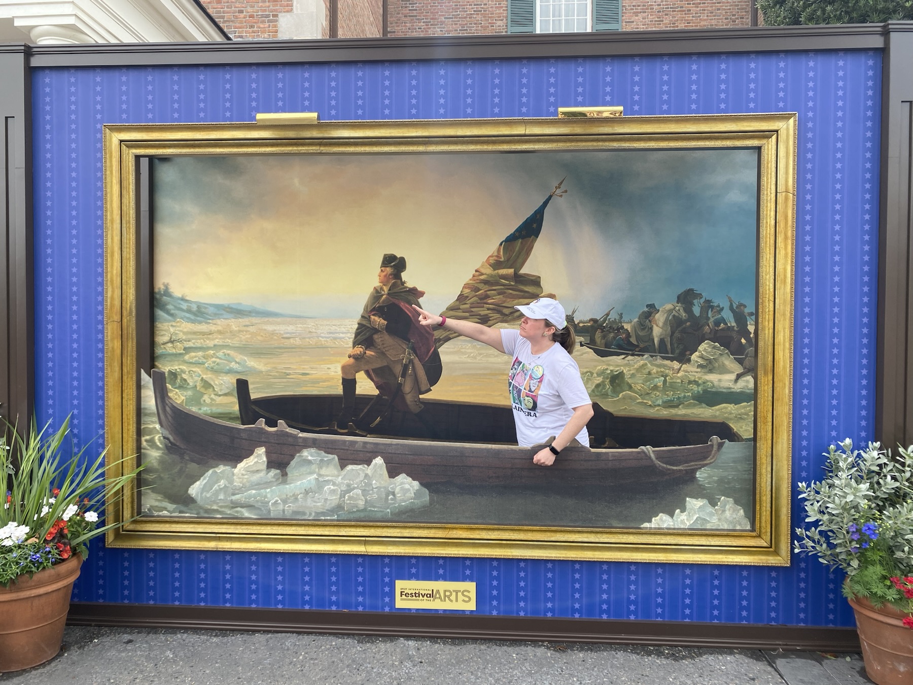 Crossing the Delaware with George Washington at EPCOT International Festival of the Arts