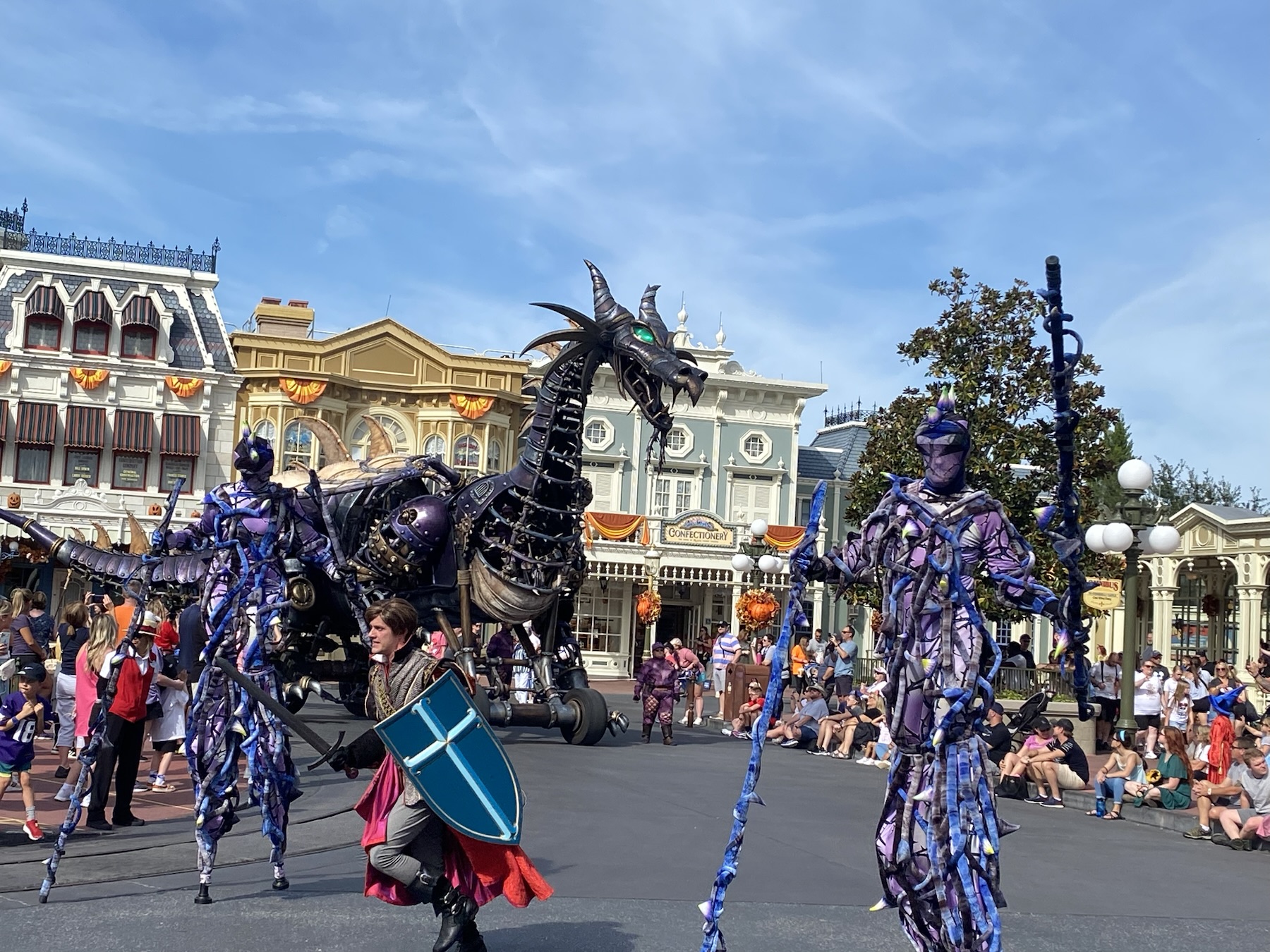 Prince Phillip versus Maleficent's Dragon, Festival of Fantasy Parade Magic Kingdom