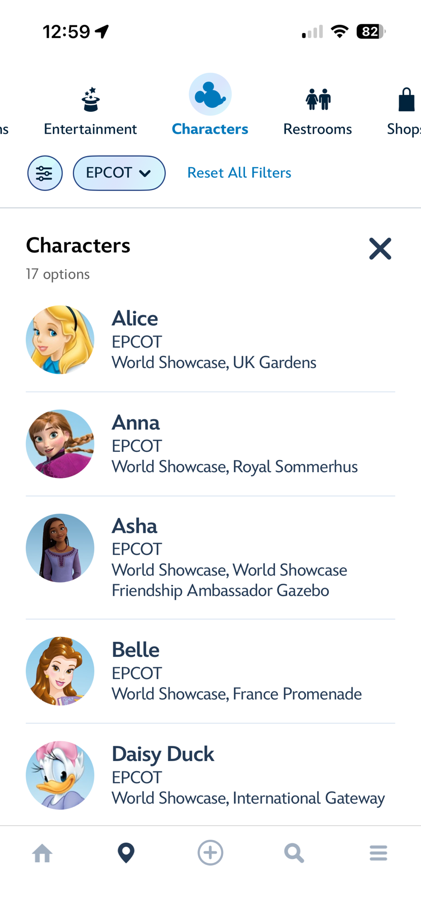 List of Characters at EPCOT