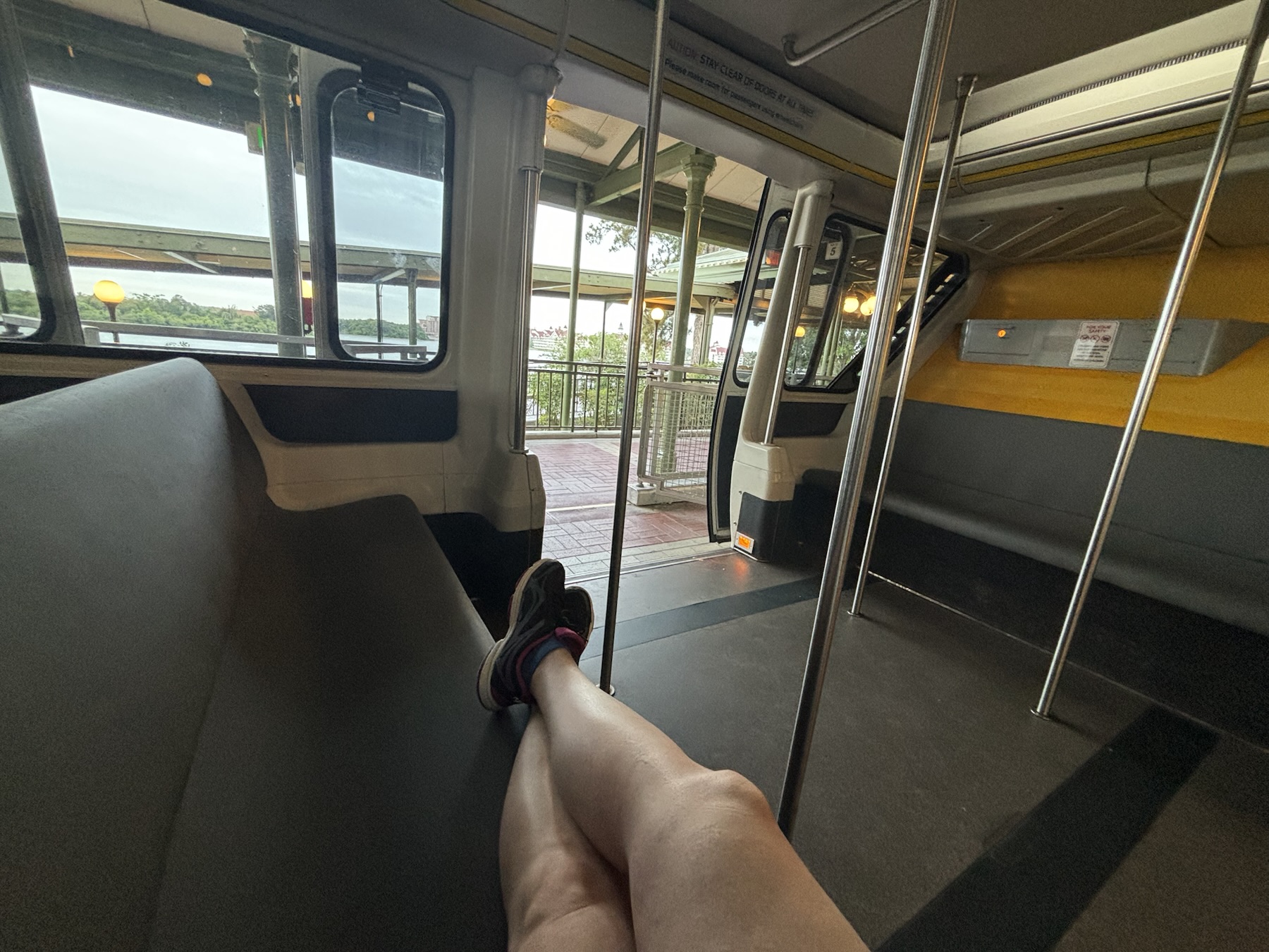 Aboard the Empty Monorail!