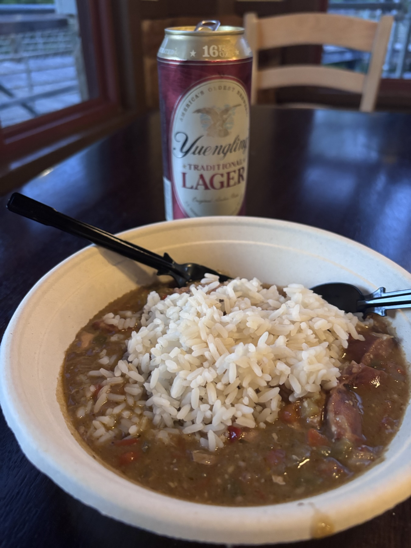 Gumbp and a Yuengling at Riverside Mill